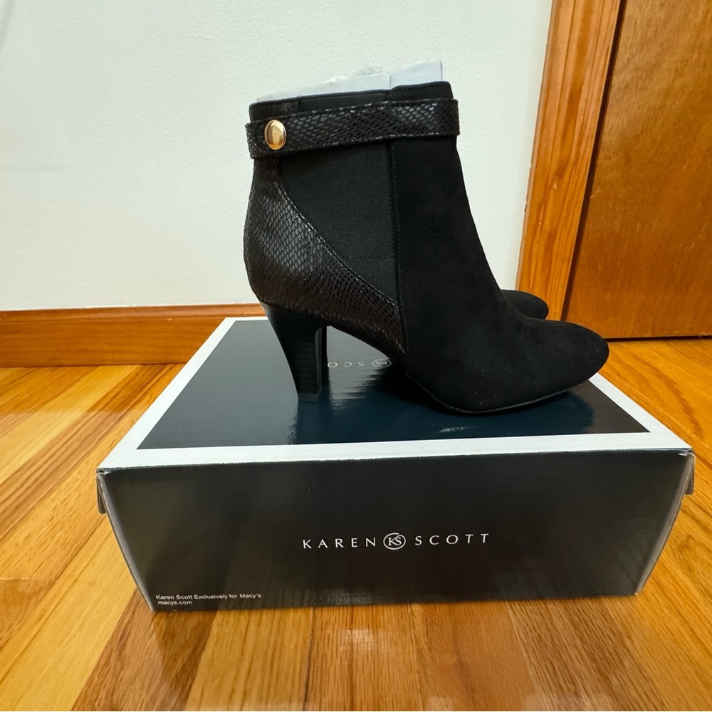 Karen Scott Black Ankle Boots